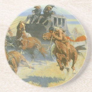 Vintage Cowboy, Downing the Nigh Leader, Remington Coaster