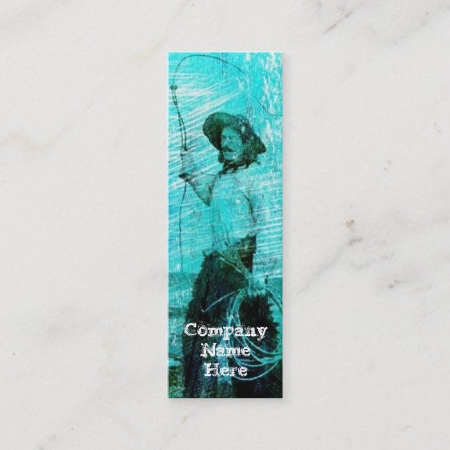 Vintage Cowboy Grunge Bookmark Business Cards (Front)