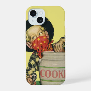 Vintage Cowboy, Hand in the Cookie Jar iPhone 15 Case