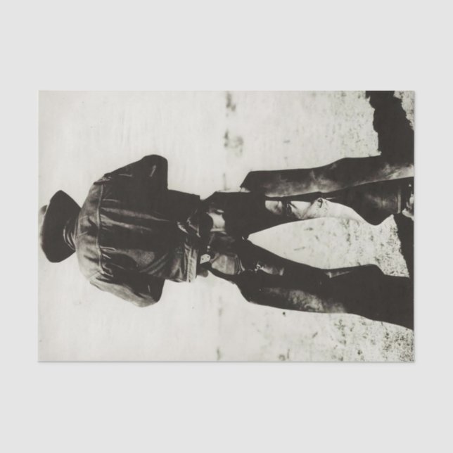 Vintage Cowboy in Chaps Tissue Paper (Front)