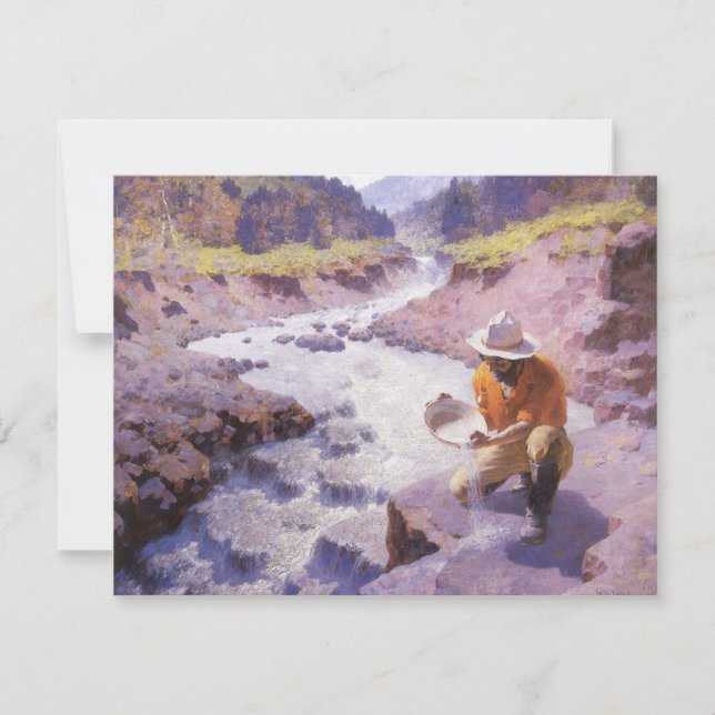 Vintage Cowboy, Panning Gold, Wyoming by Leigh (Front)