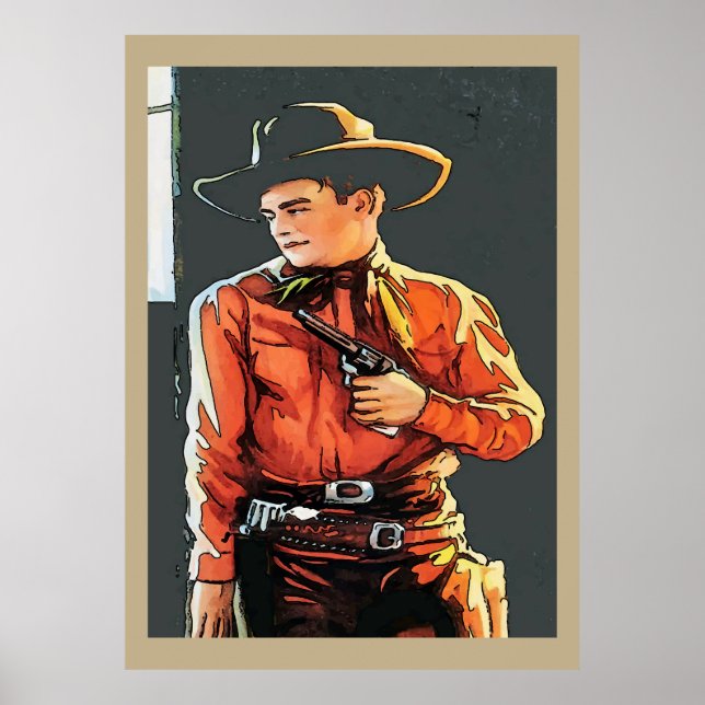 Vintage Cowboy Poster (Front)