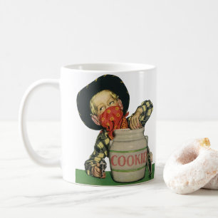 Vintage Cowboy Toy Gun Hand in the Cookie Jar Coffee Mug