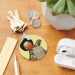 Vintage Cowboy Toy Gun Hand in the Cookie Jar Key Ring