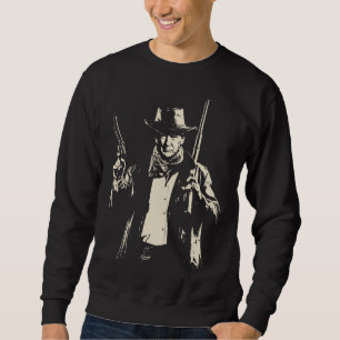Vintage Cowboy Trump Ready to Kick Some Democrats  Sweatshirt