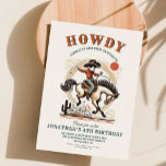 Vintage Cowboy Western Birthday  Invitation<br><div class="desc">Cowboy Wild Western Birthday</div>