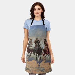 Vintage Cowboys, A Dash For Timber by Remington Apron