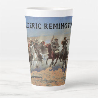Vintage Cowboys, A Dash For Timber by Remington Latte Mug