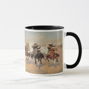 Vintage Cowboys, A Dash For Timber by Remington Mug