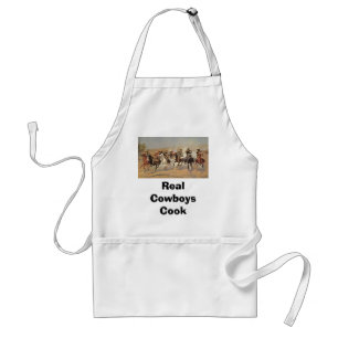 Vintage Cowboys, A Dash For Timber by Remington Standard Apron