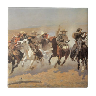 Vintage Cowboys, A Dash For Timber by Remington Tile