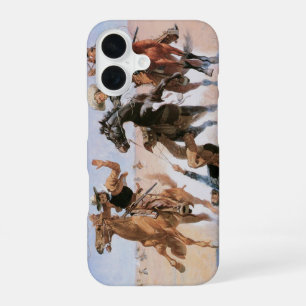 Vintage Cowboys, Aiding a Comrade by Remington iPhone 16 Case