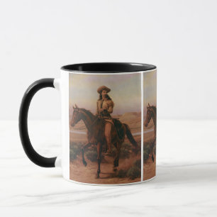 Vintage Cowboys, Buffalo Bill on Charlie by Cary Mug