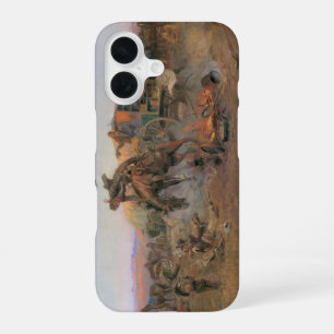 Vintage Cowboys, Camp Cook's Trouble by CM Russell iPhone 16 Case