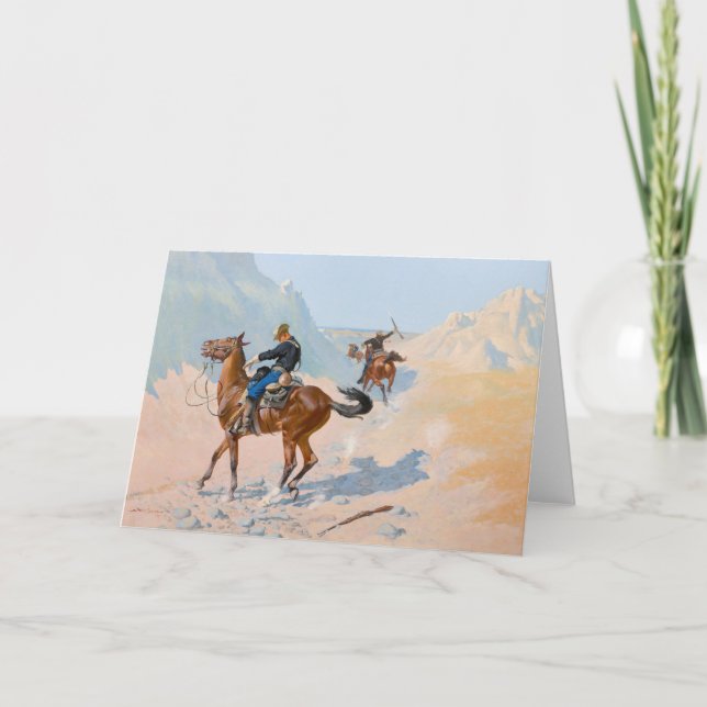 Vintage Cowboys in the Wild West Card (Front)