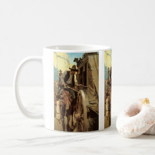 Vintage Cowboys, The Admirable Outlaw by NC Wyeth Coffee Mug