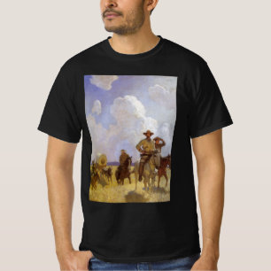 Vintage Cowboys, The Parkman Outfit by NC Wyeth T-Shirt