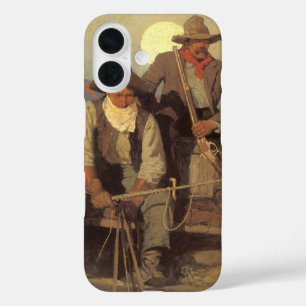 Vintage Cowboys, The Pay Stage by NC Wyeth iPhone 16 Case