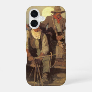 Vintage Cowboys, The Pay Stage by NC Wyeth iPhone 16 Case