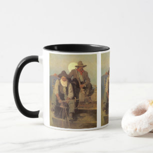 Vintage Cowboys, The Pay Stage by NC Wyeth Mug