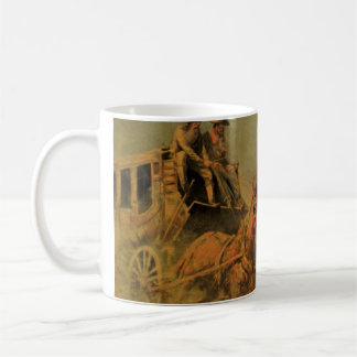 Vintage Cowboys, The Stage Coach by John Borein Coffee Mug