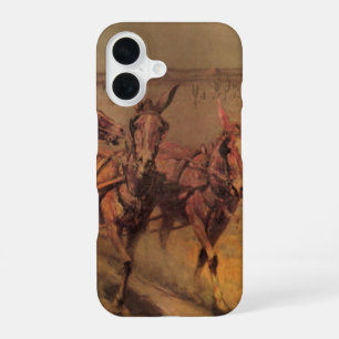 Vintage Cowboys, The Stage Coach by John Borein iPhone 16 Case