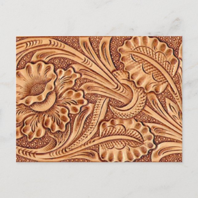 vintage cowgirl fashion southwestern leather postcard (Front)