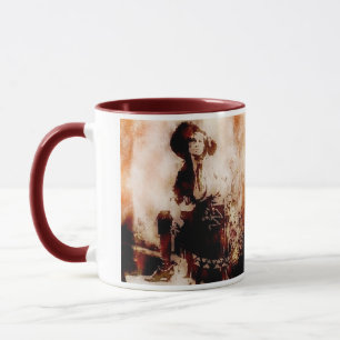 Vintage Cowgirl Grunge Ceramic Mug