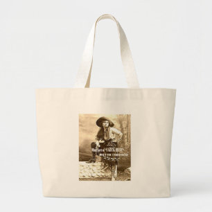 Vintage Cowgirl "I KICK BUTT" Tote Bag