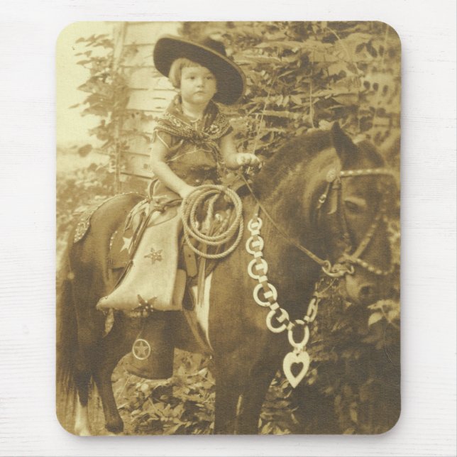 VINTAGE COWGIRL MOUSEPAD (Front)