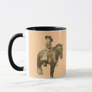 VINTAGE COWGIRL MUG