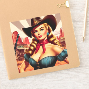 Vintage Cowgirl Pin-up