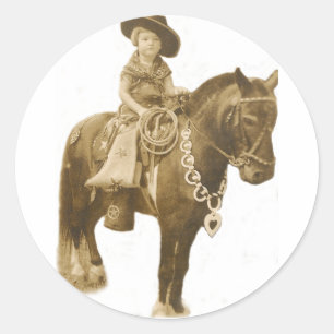 VINTAGE COWGIRL STICKER