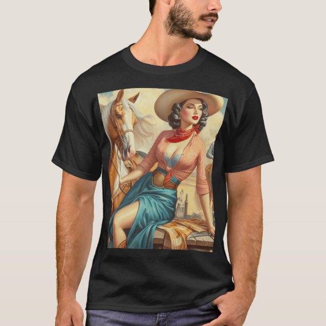 Vintage Cowgirl T-Shirt (Front)