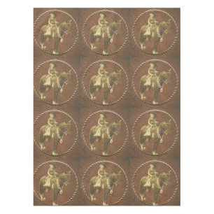 Vintage Cowgirl Tablecloth