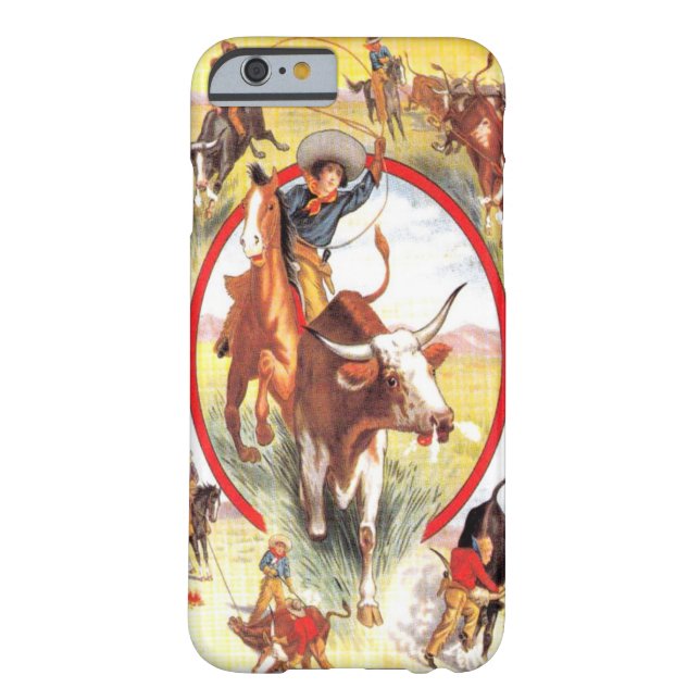 "Vintage Cowgirl" Western iPhone 6 case (Back)