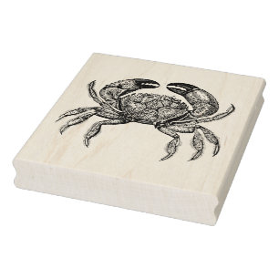 Vintage Crab #1 Drawing Rubber Stamp