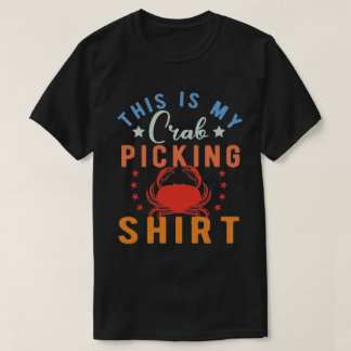 Vintage Crab  Gift - This is my Grab Picking T-Shirt