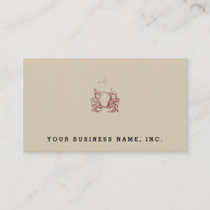 Vintage Crab Illistration Business Card