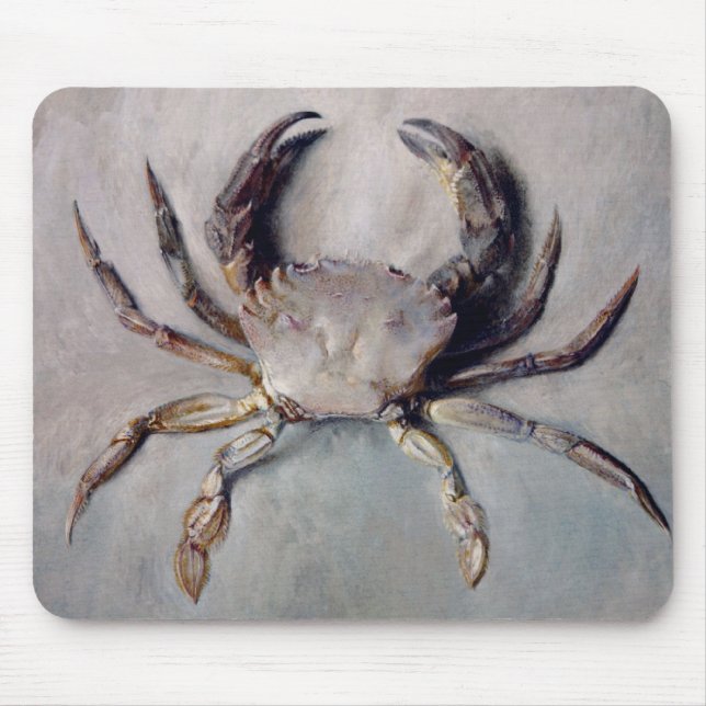 Vintage Crab Painting Mouse Mat (Front)