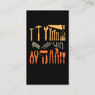 Vintage Craftsman Garage Tools Dad Handyman Business Card