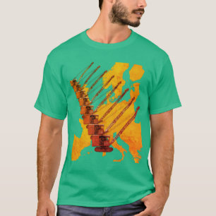 VINTAGE CRANE CRANE OPERATOR MAP OF EUROPE T-Shirt