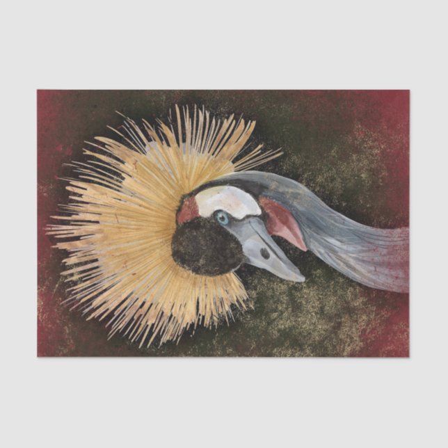 Vintage Crane Tissue Paper (Front)