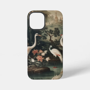 vintage cranes and palaces in the tropics iPhone 12 mini case