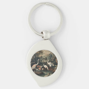 vintage cranes and palaces in the tropics key ring