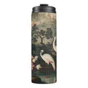 vintage cranes and palaces in the tropics thermal tumbler