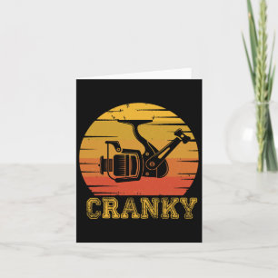 Vintage Cranky Fishing Reel Card