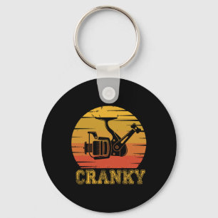 Vintage Cranky Fishing Reel Key Ring