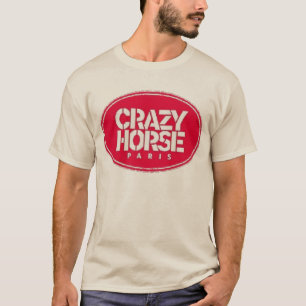 Vintage Crazy Horse Paris Cabaret Badge Clipart T-Shirt