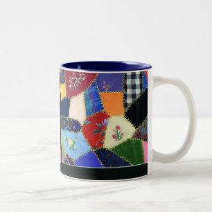 Vintage Crazy Quilt Mug